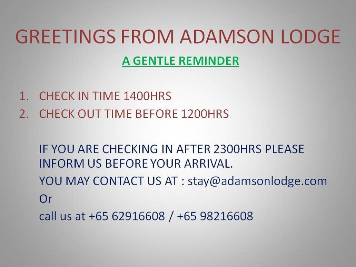 Adamson Lodge Singapura Luaran gambar